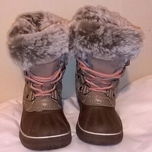 London Fog Faux Furlined Lace-Up Winter Boots
